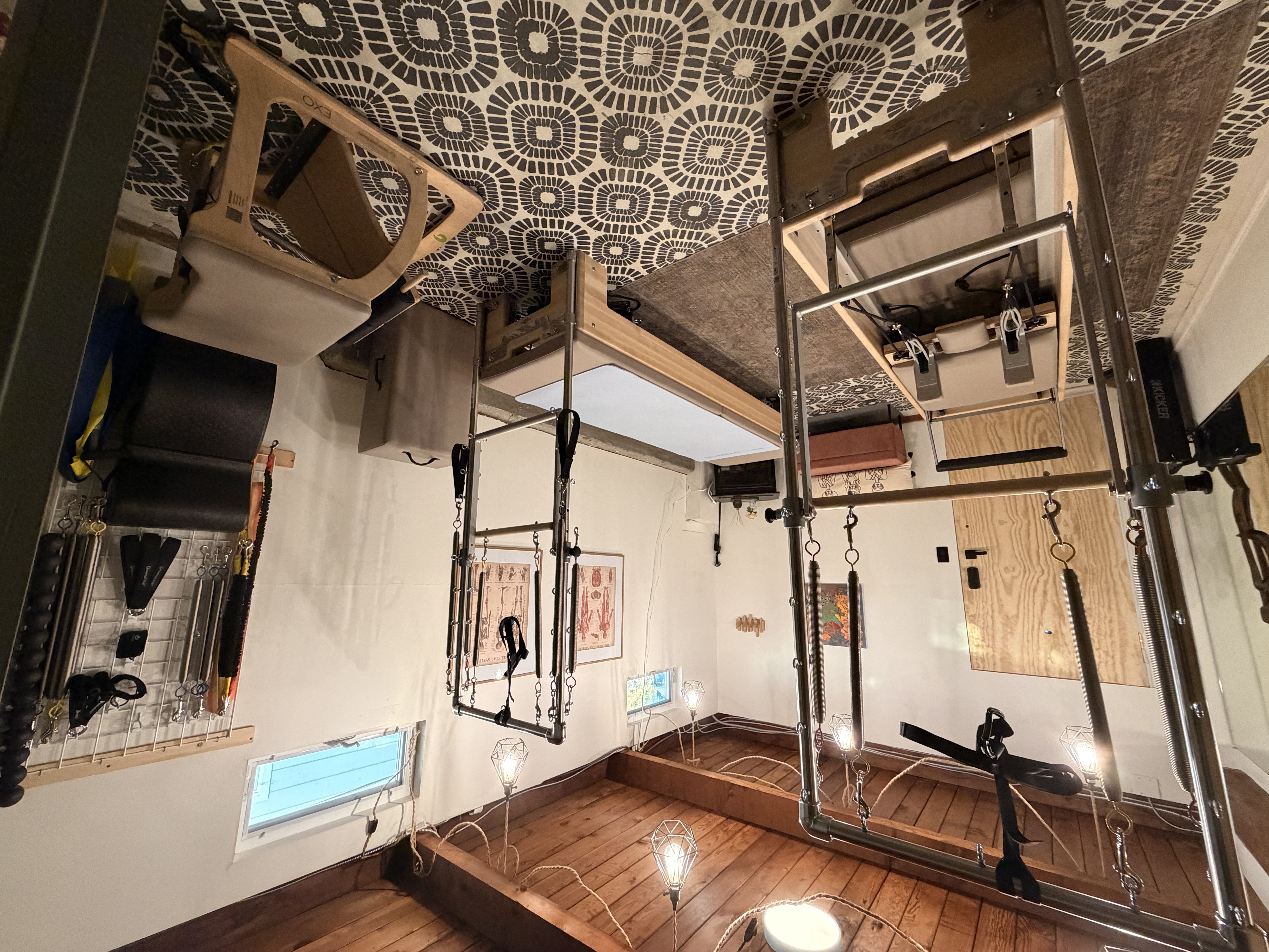 Full view of the ImmaQi Pilates studio equipment